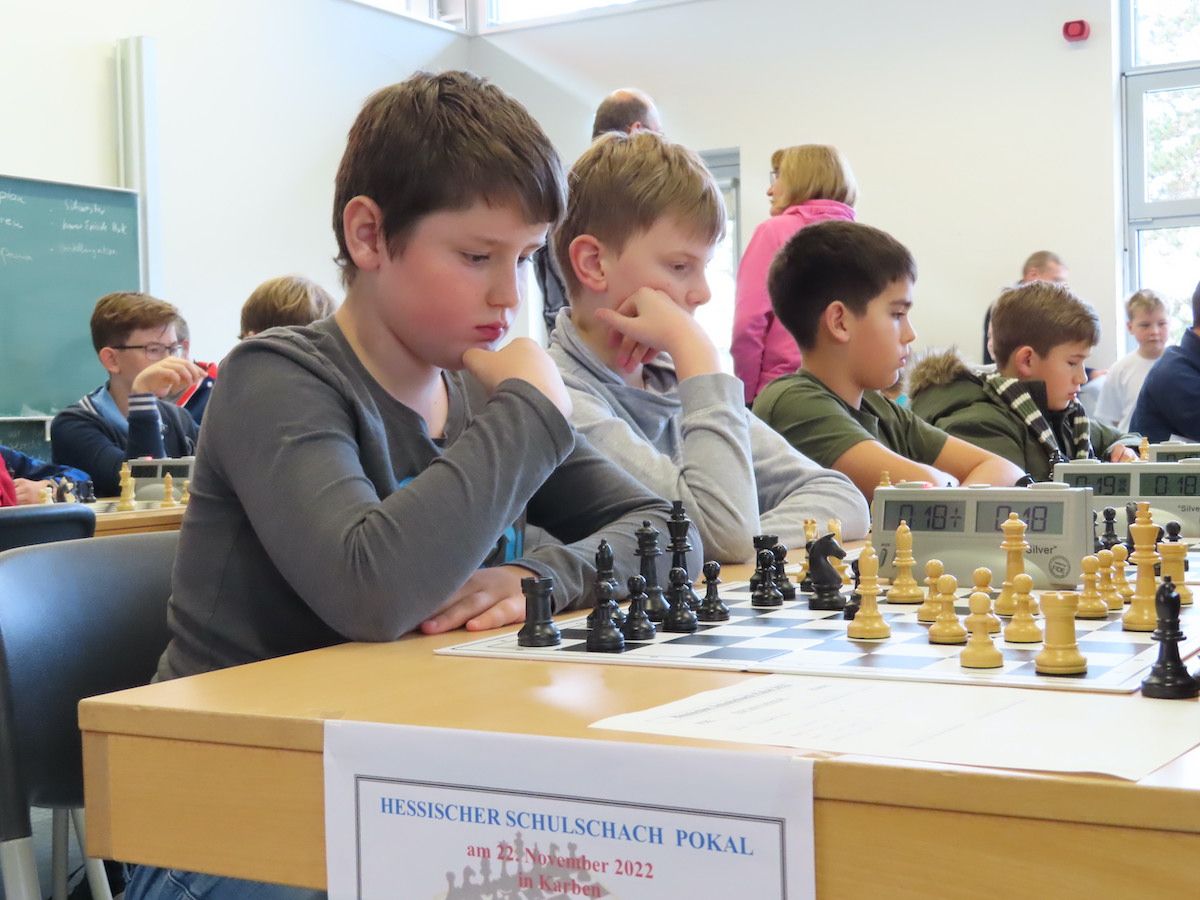 WvO-Schüler erfolgreich beim Hessischen Schulschachpokal 2022